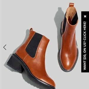 Madewell carina platform Chelsea boot